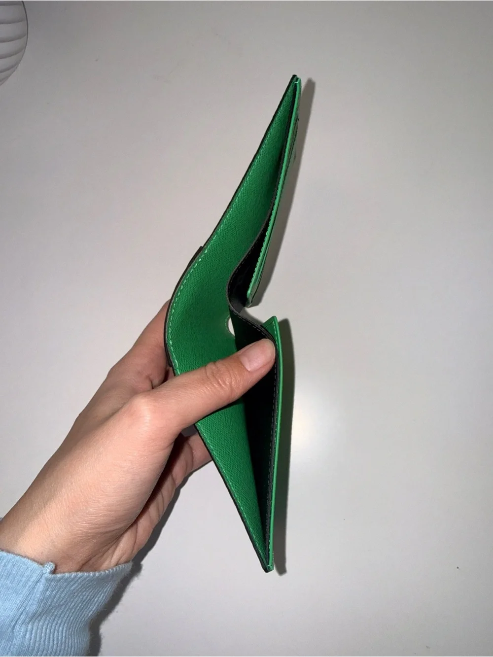 Louis Vuitton Slender Wallet with Green Accent